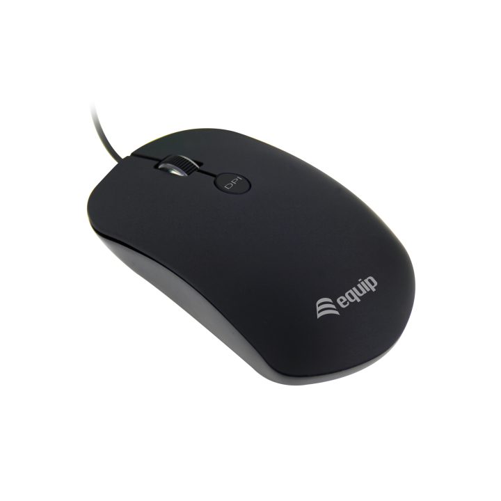 Equip 245114 ratón Oficina Ambidextro USB tipo A Óptico 1600 DPI