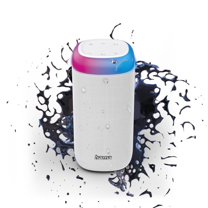 Hama Shine 2.0 Portable Stereo Speaker White 30 W