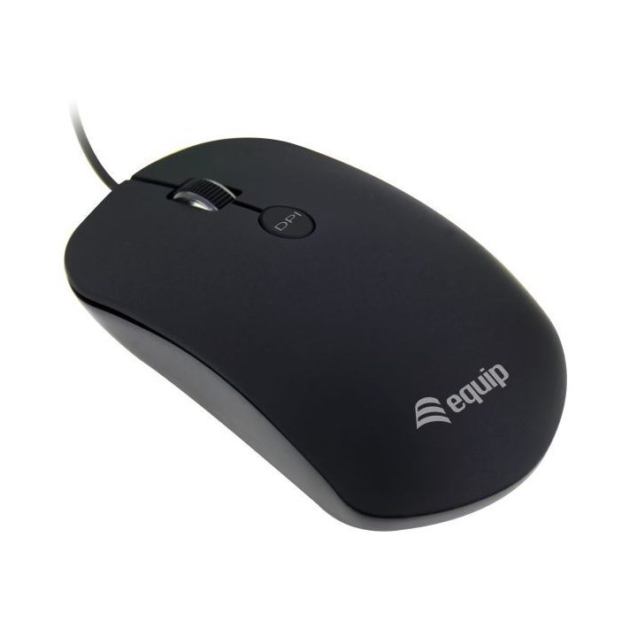 Equip 245114 Ambidextrous Optical Mouse USB Type-A 1600 DPI