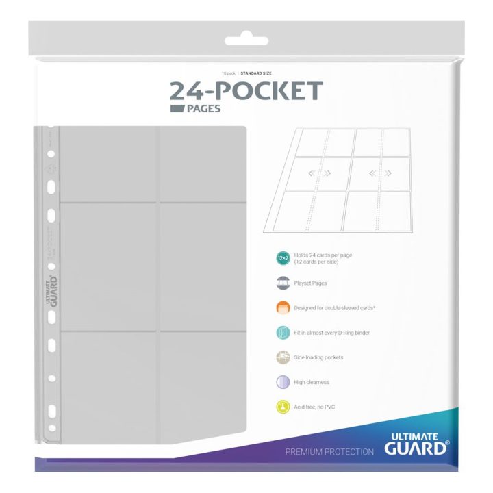 Ultimate Guard Transparent Side-Loading Binder with 24 Pockets and…