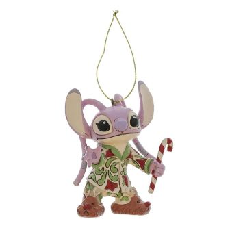 Adorno arbol de navidad Enesco Disney stitch-angel pijama navideño…