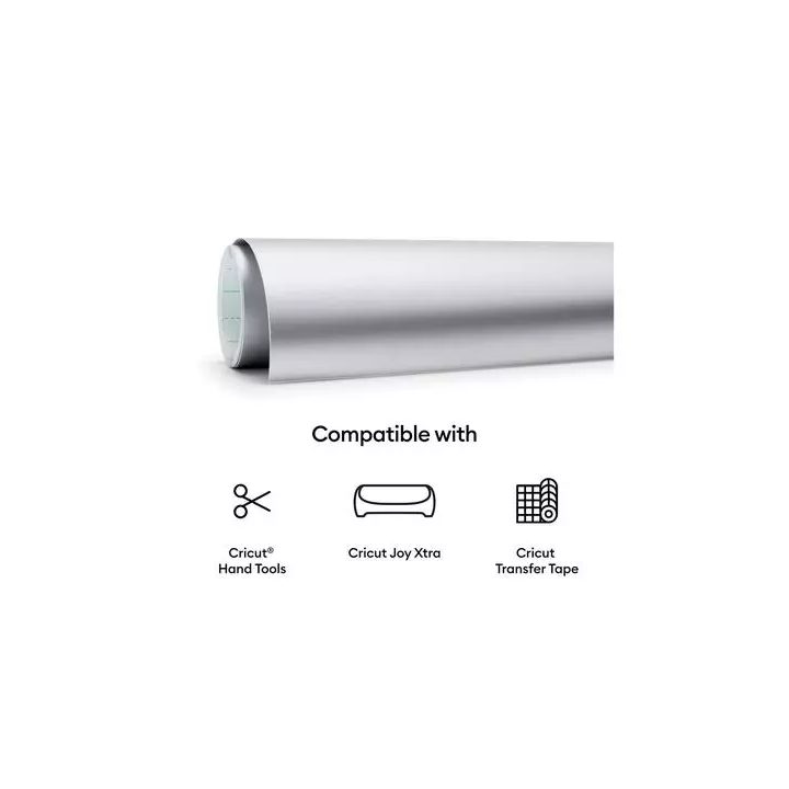 Cricut smart vinyl permanent joy xtra 24.1x91cm (mat silver) (2011714)