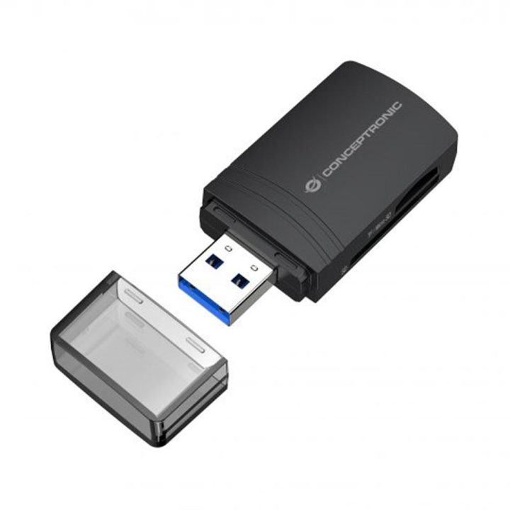 Conceptronic BIAN06B USB 3.2 Gen 1 (3.1 Gen 1) Type-A Card Reader…