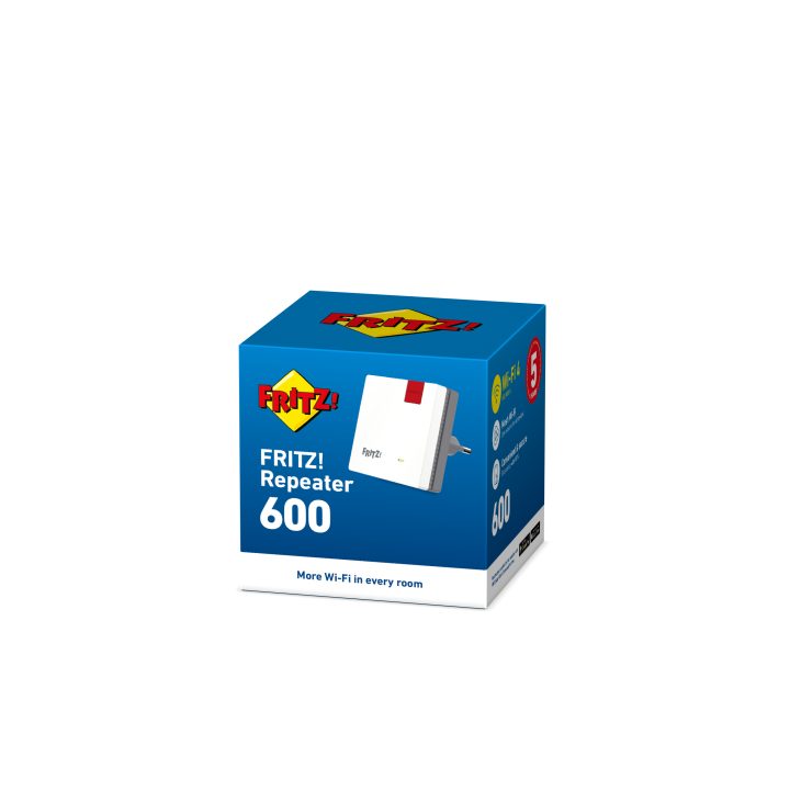 Repeater FRITZ! 600 International Repetidor de red 600 Mbit/s Blanco