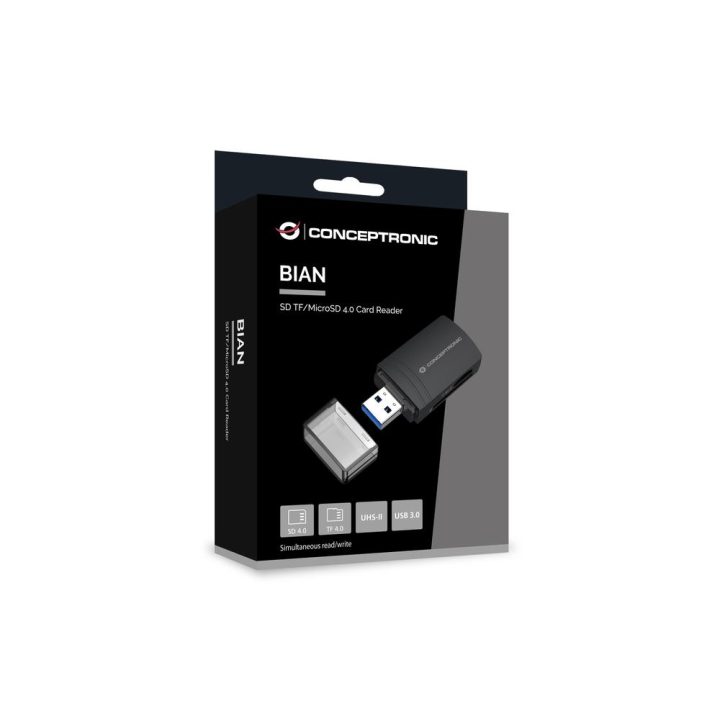 Conceptronic BIAN06B leitor de cartões USB 3.2 Gen 1 (3.1 Gen 1)…