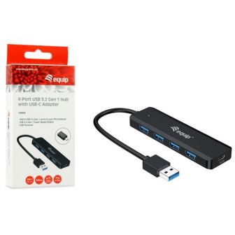Equip 128959 hub de interfaz USB 3.2 Gen 1 (3.1 Gen 1) Type-A 5000…