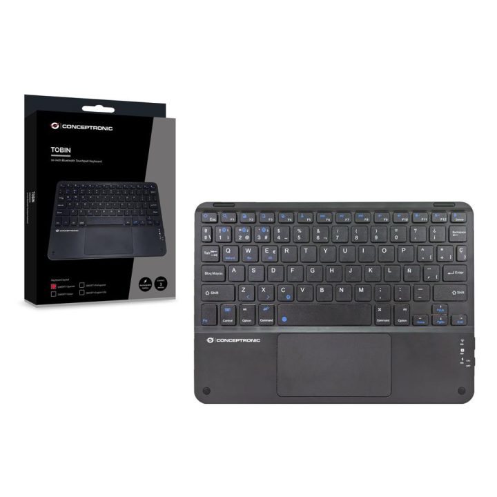 Teclado Universal Bluetooth Conceptronic TOBIN01BES QWERTY Espanhol…
