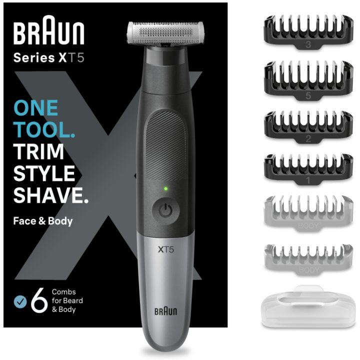 Braun Series X XT5200 Foil Shaver Trimmer Black, Metallic