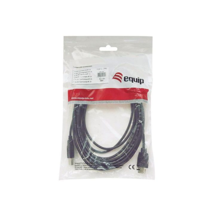 Equip 128864 Cabo USB 2.0 de tipo A a tipo B, 2,0 m, preto