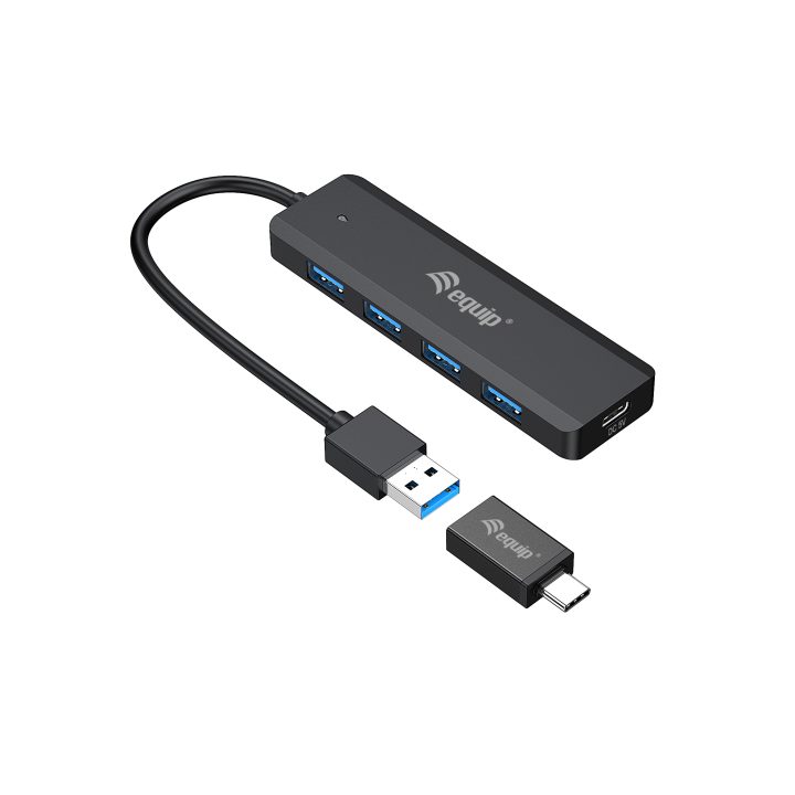 Equip 128959 hub de interface USB 3.2 Gen 1 (3.1 Gen 1) Type-A 5000…