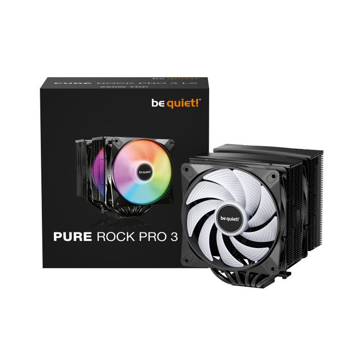 be quiet! Pure Rock Pro 3 LX Black CPU Air Cooler 12 cm Black 1…