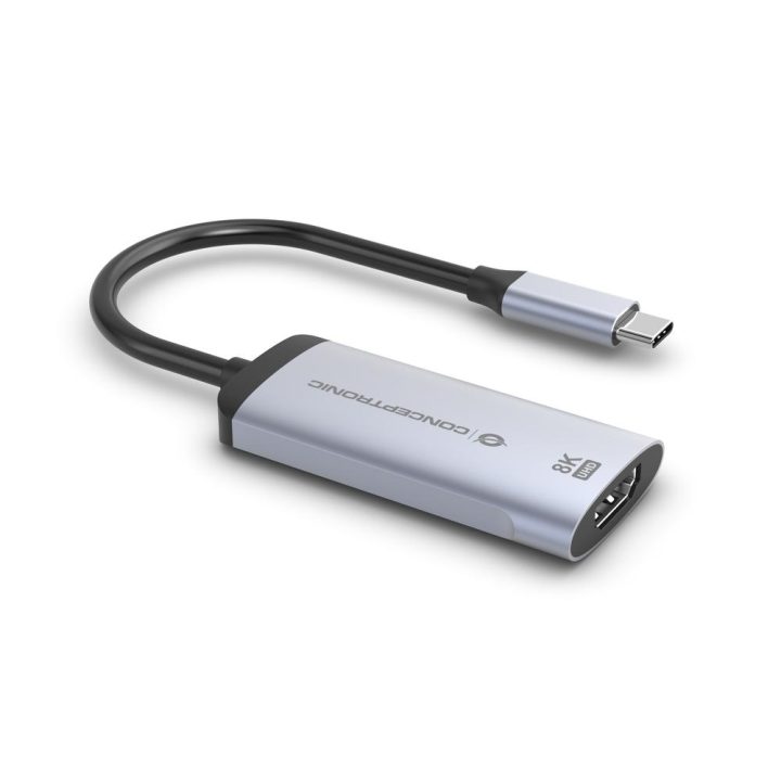 Conceptronic ABBY23G USB Graphics Adapter 7680 x 4320 Pixels Silver