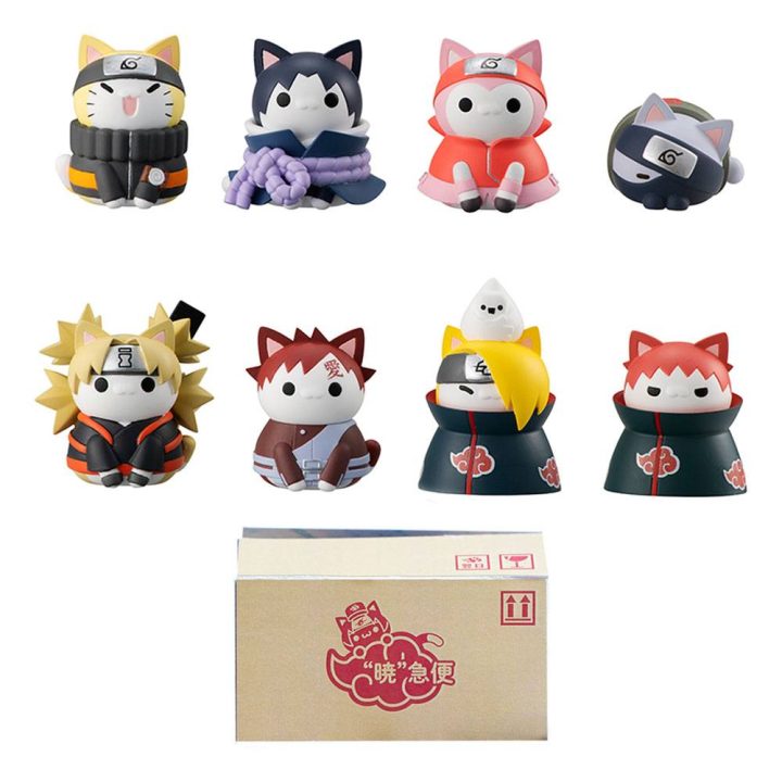 Set of 8 Assorted Megahouse Naruto Shippuden Nyaruto! Battle VS…