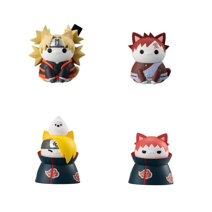 Set 8 figuras Megahouse Naruto Shippuden Nyaruto! Battle VS Akatsuki…