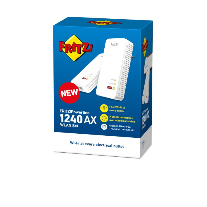 Powerline 1240 AX WLAN Set 1200 Mbit/s Ethernet Wifi Blanco 2 pieza(s)