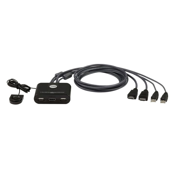 ATEN 2-Port USB FHD HDMI KVM Switch Cable Format