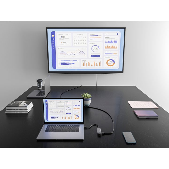 Equip Adaptador multifunción USB-C 5 en 1, HDMI, Gigabit LAN, USB…