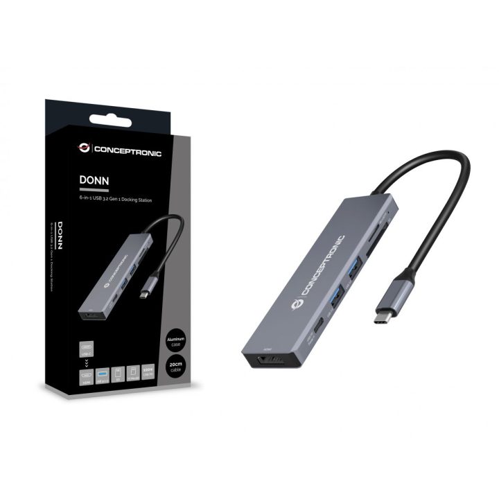Conceptronic DONN23G Laptop Docking Station and Port Replicator Wired…