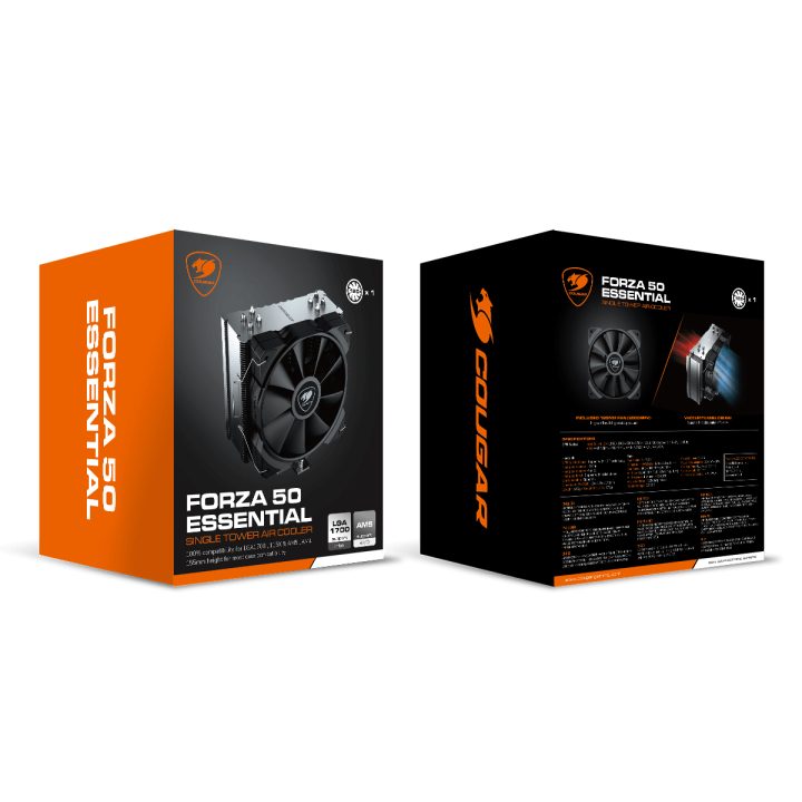 COUGAR CGR-FZAE50 Procesador Disipador térmico/Radiador 12 cm Negro 1…