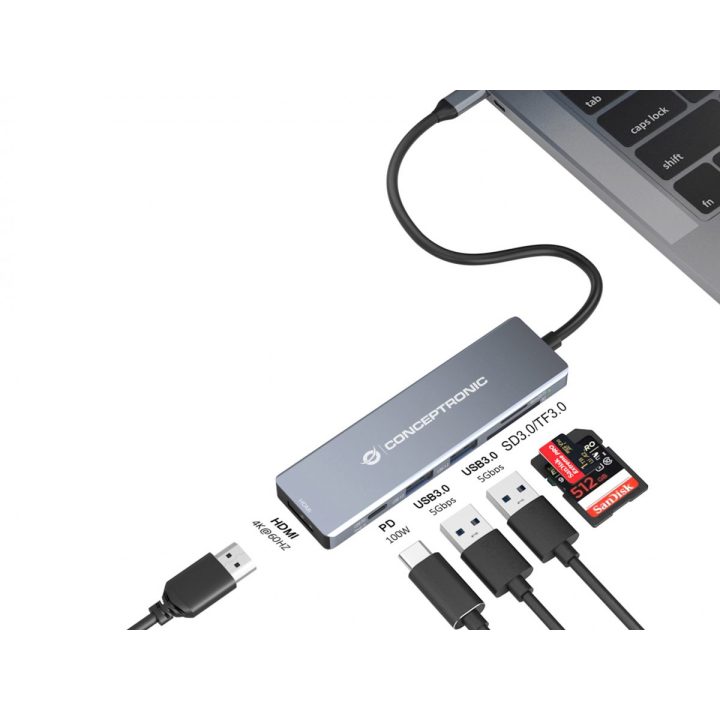Conceptronic DONN23G Laptop Docking Station and Port Replicator Wired…