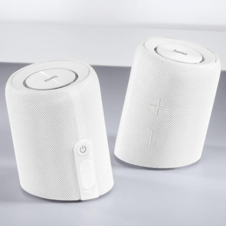 Hama Twin 3.0 Altavoz portátil estéreo Blanco 30 W
