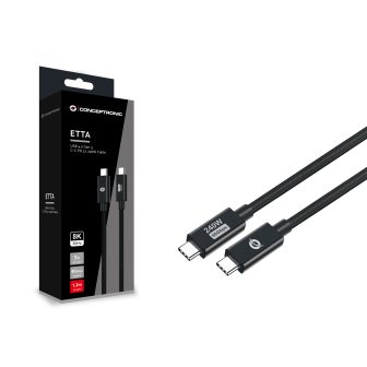 Conceptronic ETTA04B12 cable USB USB4 Gen 3x2 1,2 m USB C 40 Gbit/s…