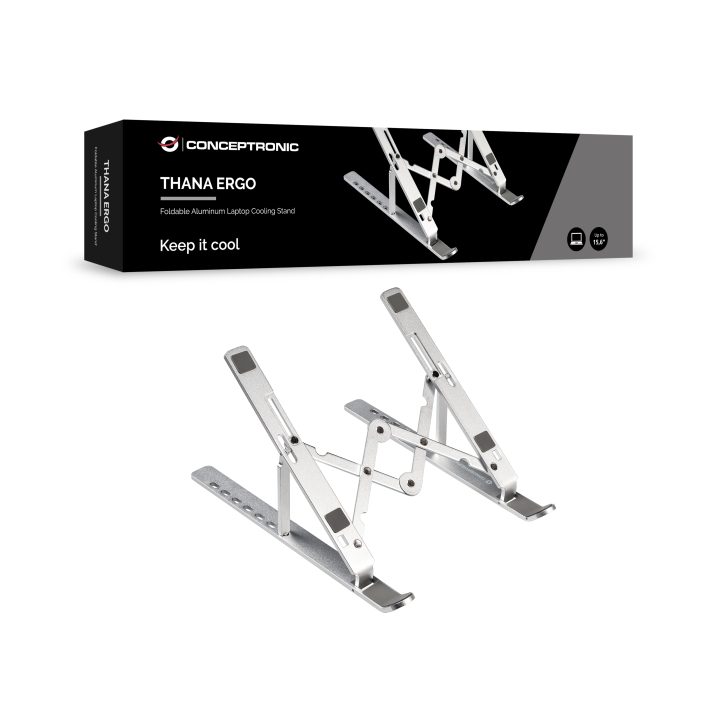 Conceptronic THANA04S soporte para ordenador portátil Plata 15,6"