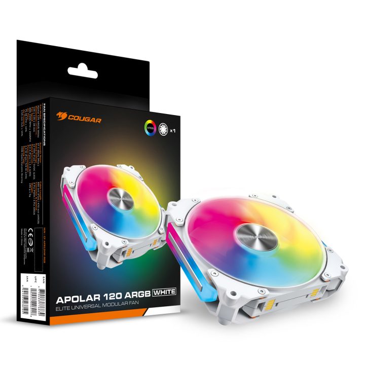 COUGAR CF-APR12HW-RGB PC Case Fan 12 cm White 1 piece(s)