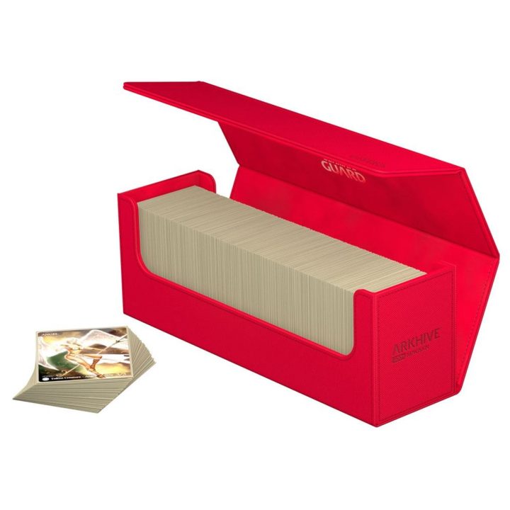 Ultimate Guard Arkhive 400+ Xenoskin Single Color Red Card Storage…