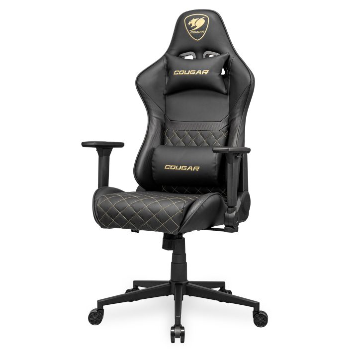 COUGAR CGR-AO2-GLB Universal Gaming Chair Padded Seat Black, Gold