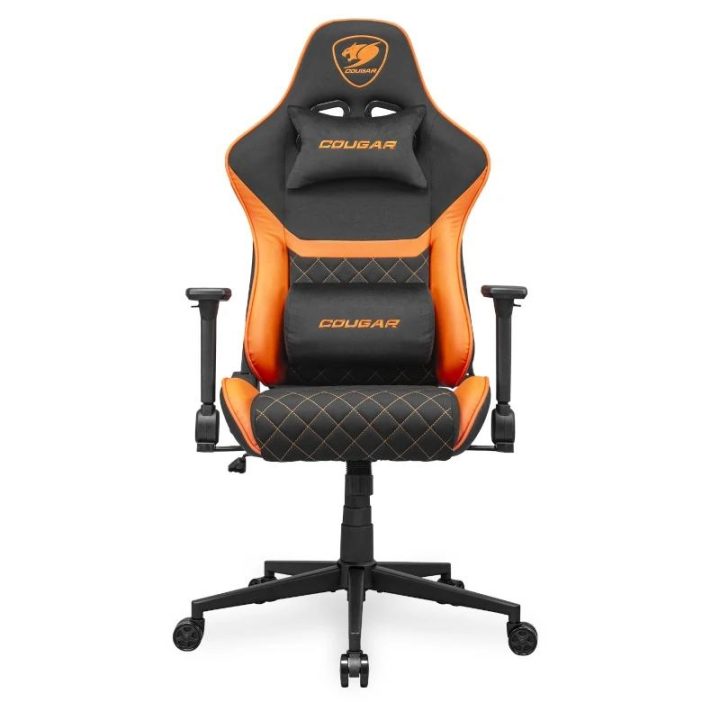 COUGAR CGR-A2F Universal Gaming Chair Padded Fabric Seat Black, Orange