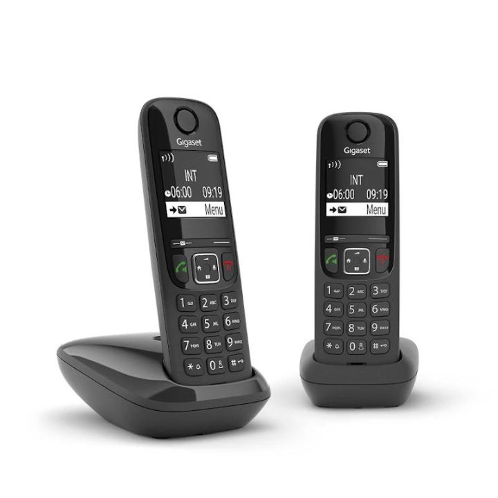 Gigaset AS690 Inalámbrico DECT DUO Negro (L36852-H2816-D201)