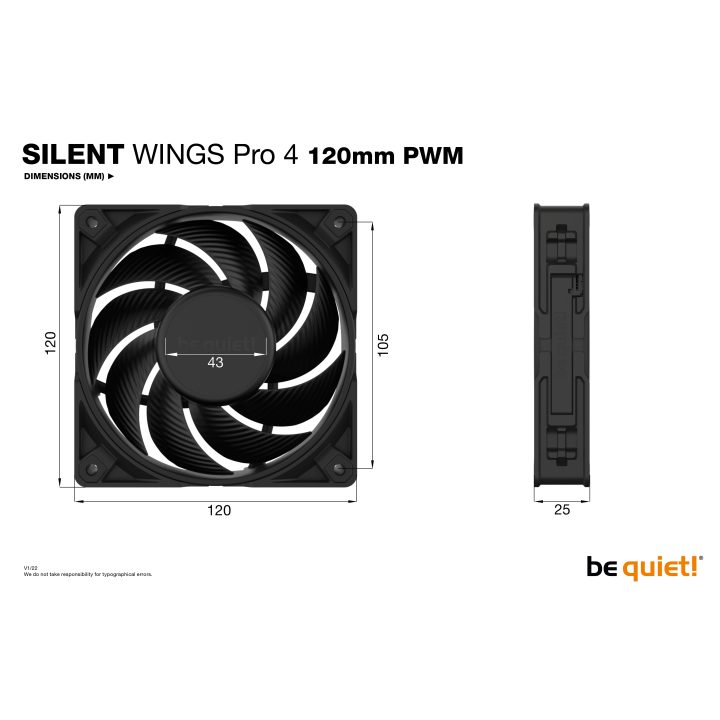 be quiet! SILENT WINGS PRO 4 | 120mm PWM Carcasa del ordenador…