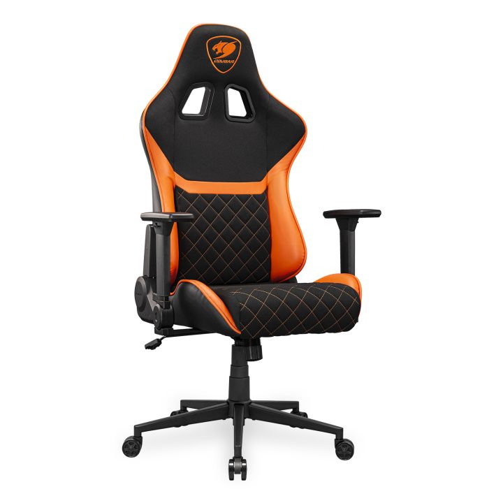 COUGAR CGR-A2F Universal Gaming Chair Padded Fabric Seat Black, Orange