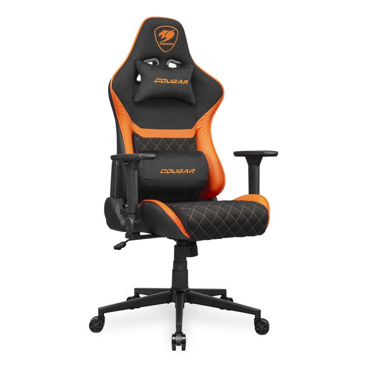 COUGAR CGR-A2F Universal Gaming Chair Padded Fabric Seat Black, Orange