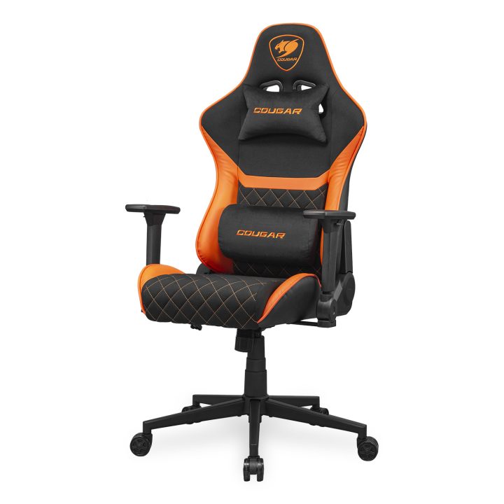 COUGAR CGR-A2F Universal Gaming Chair Padded Fabric Seat Black, Orange