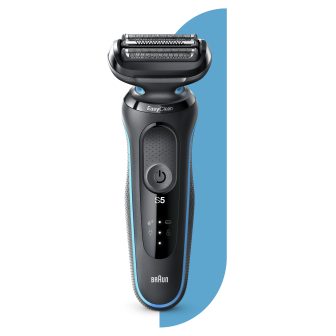 Braun Series 5 50-M1000s Máquina de barbear de lâminas Preto, Azul