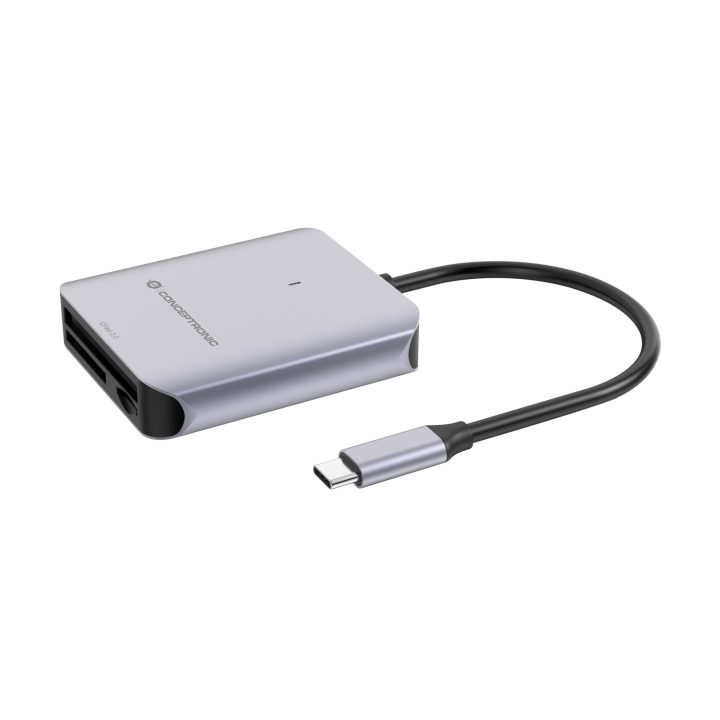 Conceptronic BIAN09G USB 3.2 Gen 2 Type-C Card Reader Gray