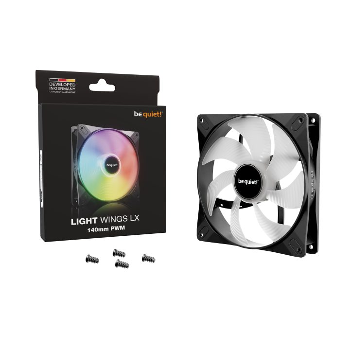 be quiet! LIGHT WINGS LX 140mm PWM Ventilador de PC 14 cm Preto 1…