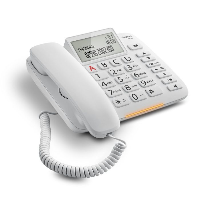 Gigaset DL380 Analog Phone White Caller ID (S30350-S217-R102)