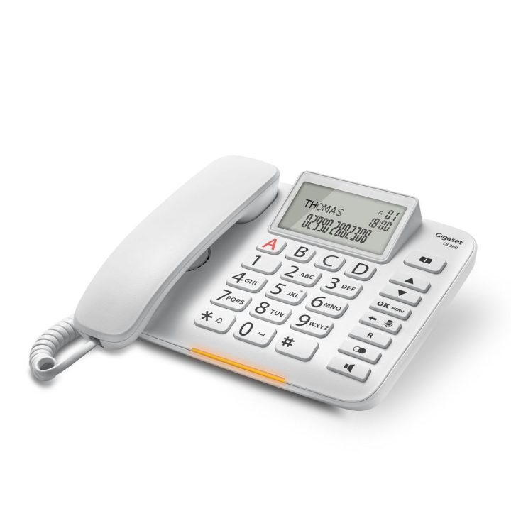 Gigaset DL380 Teléfono analógico Blanco Identificador de llamadas…