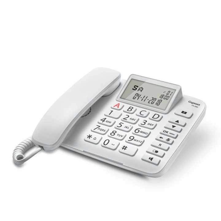 Gigaset DL380 Telefone analógico Branco Identificador de chamadas…