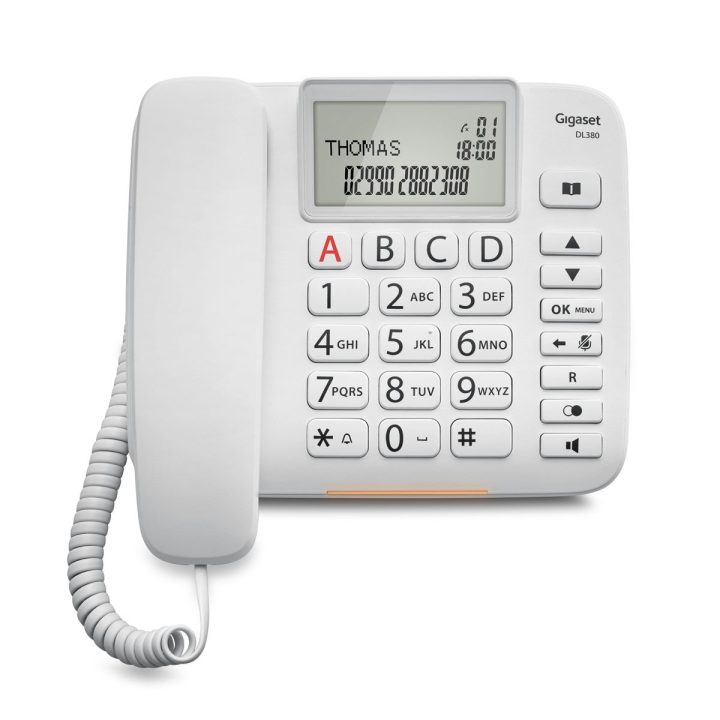 Gigaset DL380 Telefone analógico Branco Identificador de chamadas…