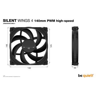 be quiet! SILENT WINGS 4 | 140mm PWM high-speed Carcasa del ordenador…