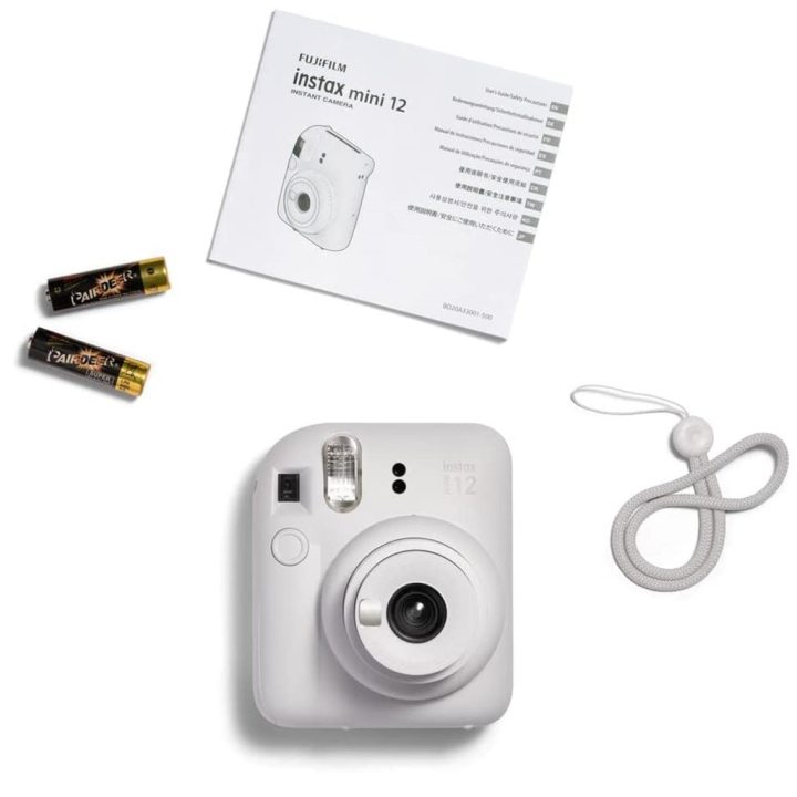 Câmara Fujifilm mini instax 12 flash - autoexposição-branco argila…