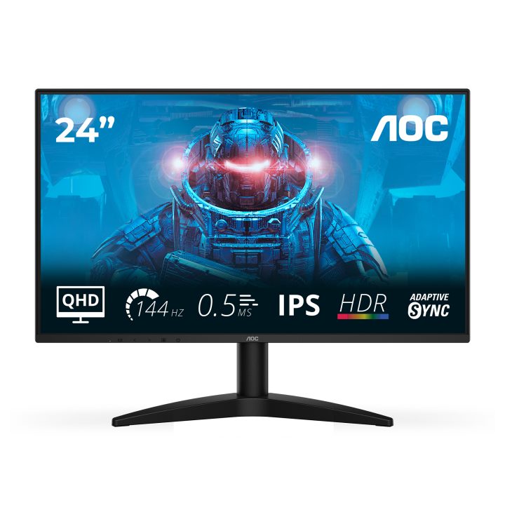 AOC B3 Q24B36X ecrã para PC 23,8" 2560 x 1440 Pixéis Quad HD LED Preto