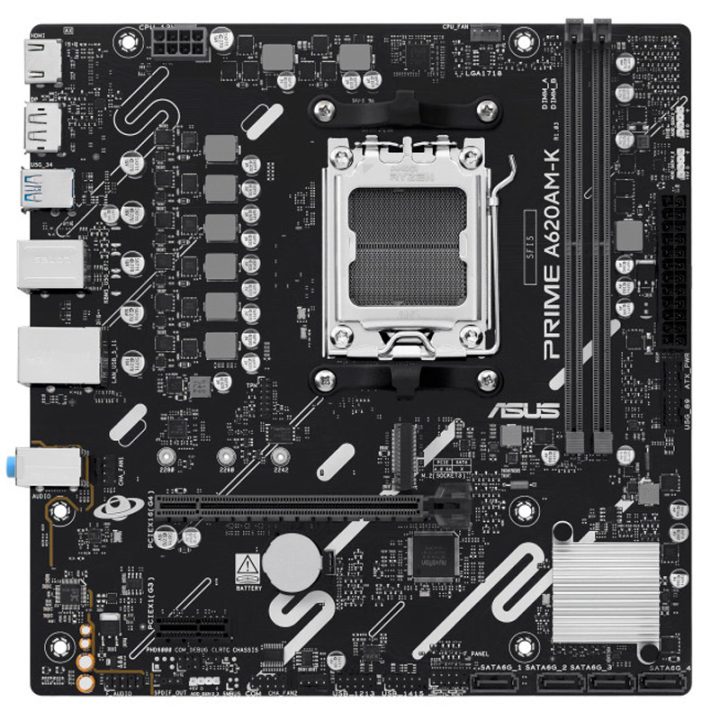 ASUS PRIME A620AM-K AMD A620A AM5 Socket Micro ATX