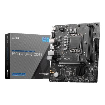 MSI PRO H610M-E DDR4 Intel H610 LGA 1700 micro ATX motherboard