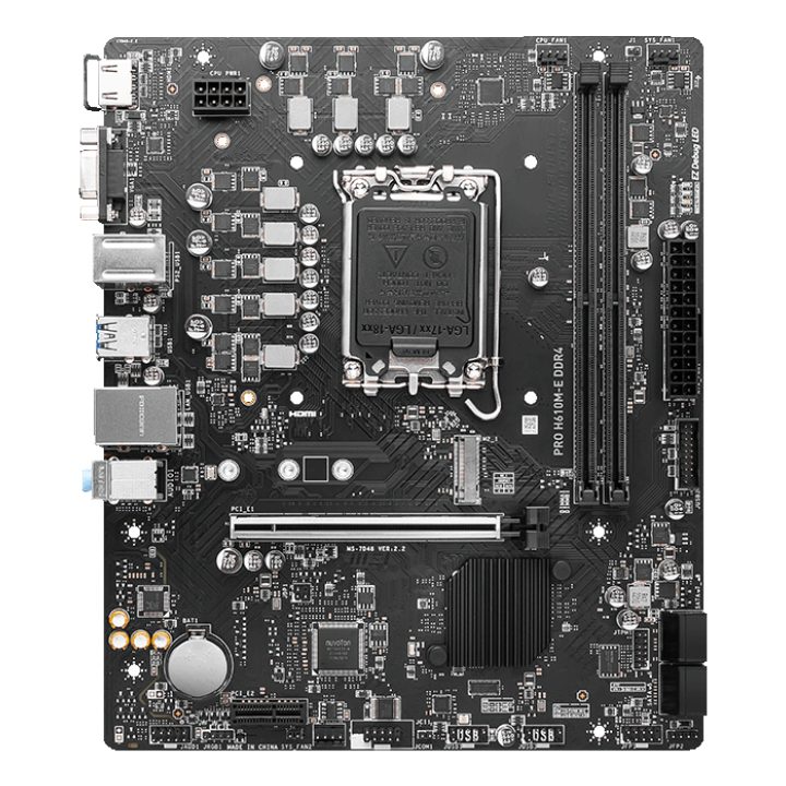 MSI PRO H610M-E DDR4 Intel H610 LGA 1700 micro ATX motherboard