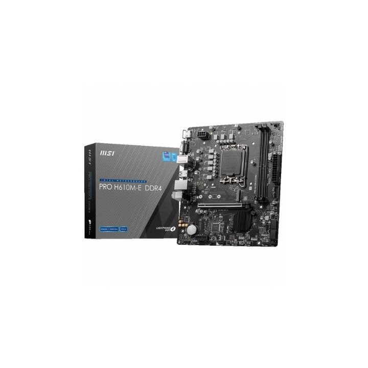 MSI PRO H610M-E DDR4 Intel H610 LGA 1700 micro ATX motherboard